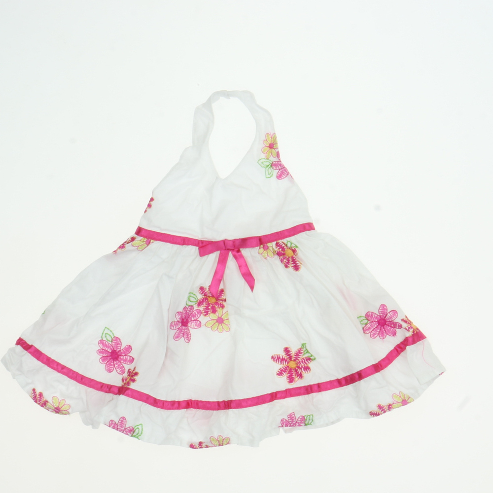 Baby Beri Girls White Floral Dress size: 6 Months